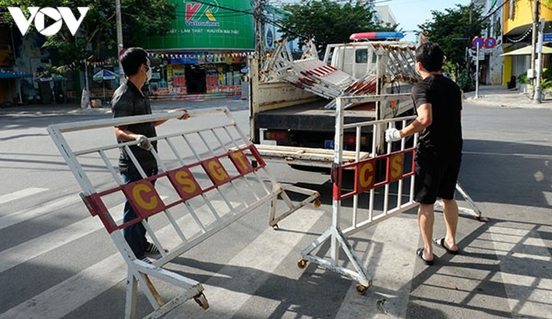 Social distancing remains in place in Da Nang as COVID-19 cases spike